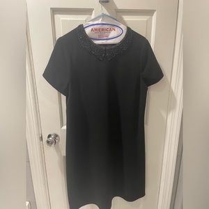 Teri Jon black dress with collar in size 10